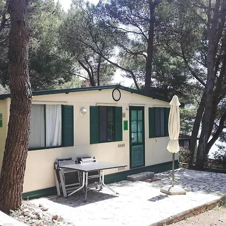 Mobile Homes In Camp Kovacine, Cres, With Long Pebble *