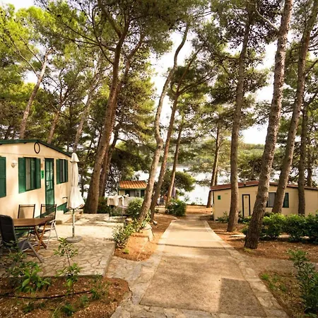 Mobile Homes In Camp Kovacine, Cres, With Long Pebble *