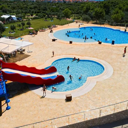 Mobile Homes In Camp Kovacine, Cres, With Long Pebble *